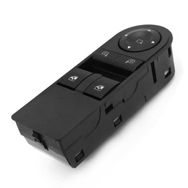 Ollanoos Power Master Window Control Switch 13228879 Window Lifter Control Switch Front Door Electric Window Switch Replacement for Opel Astra H 2005-2010 Replacement for Opel Zafira-B 2005-2015