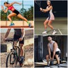 Ultrafun 5 Pairs Striped Crew Socks Cotton Cushioned Athletic Sports