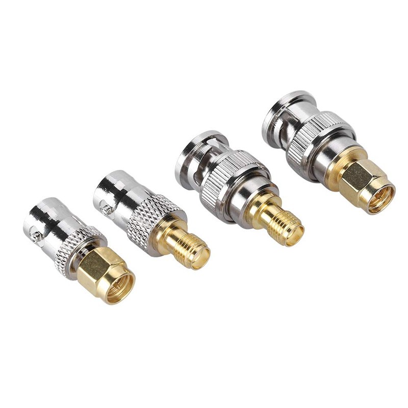 SUNGOOYUE Adaptador BNC Macho, 4PCS Conector de Antena Coaxial BNC