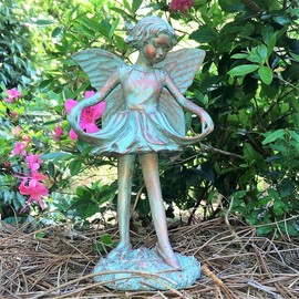 Homestyles Emily Fairy Figurine #96212 Garden Statue Bronze Patina