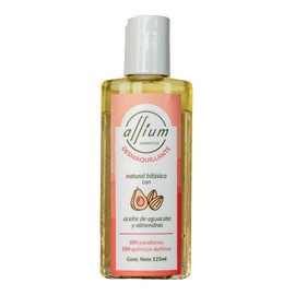Allium Desmaquillante Bifásico Con Aceite De Aguacate Y Almendras 125 Ml, Extractos Naturales, Desmaquillado Efectivo