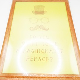 [A simple photo frame] Wood-like photo frame A4(Mahogany)