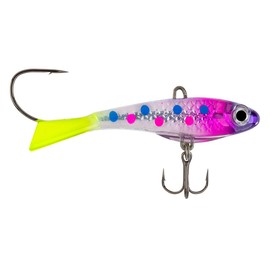 Northland Fishing Tackle Pitchin' Puppet Darting Premium Fishing Jig for Snap Jigging & Pitching Walleyes, 5/16 Oz, Purple Wonder