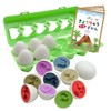 Matching Eggs, Educational Guide or Mini Picture Book Included, Montessori
