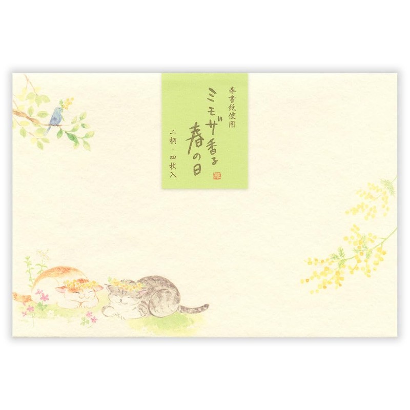Nubby Envelopes Mimosa Scented | 2 Patterns Assorted, 4 Sheets,
