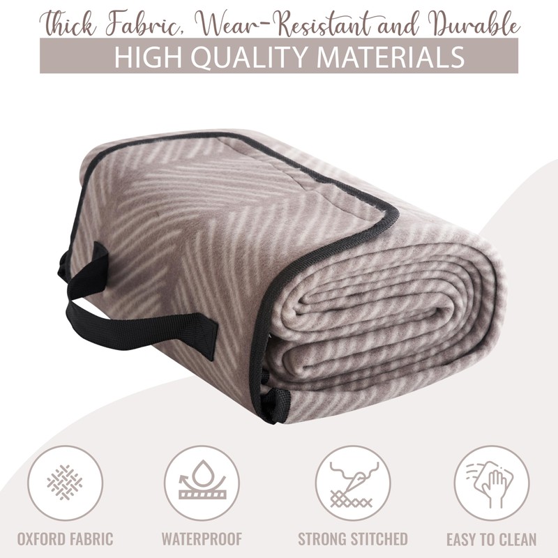 iN Waterproof Picnic Blanket - Picnic Blanket With Waterproof Backing