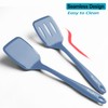 600˚F Heat Resistant Silicone Spatula Set, 13.6" Kitchen Spatula Turners