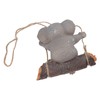 Swing Koala Sculpture Cartoon Synthetic Resin Animal Statues Decoration for