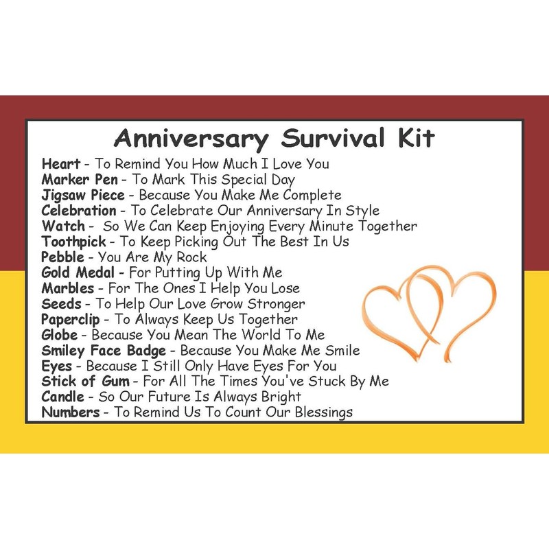 Survival Kit In A Can Anniversary Fun Novelty Gift for