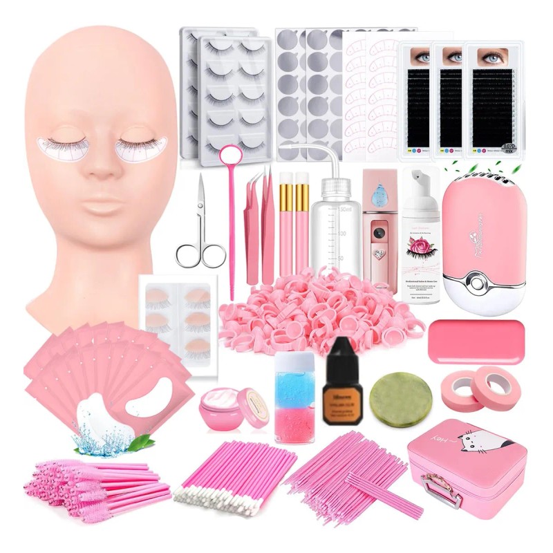 Kit De Pestañas Extensiones Profesional Profesional Práctica