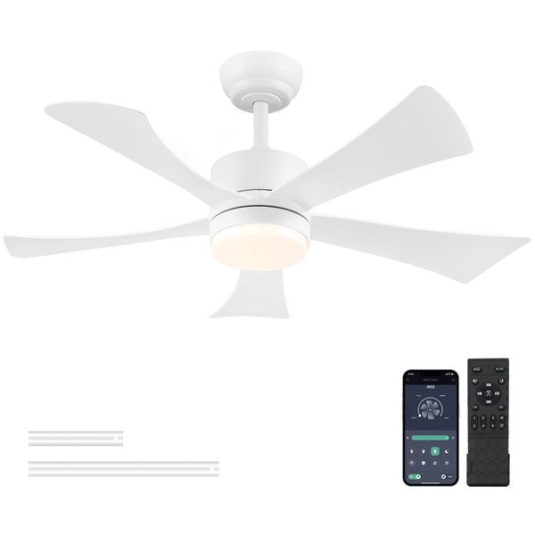 42 inch Ceiling Fans with Lights, Modern Ceiling Fan with