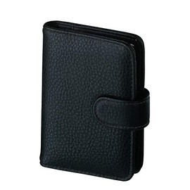 bsb Terminplaner Organizer Wochenplaner Terminkalender - 2025 - circa A8 - Softfolie, geprägt, schwarz - Ringbuch mit 5-Fach Lochung, nachfüllbar – bsb Modell Mini