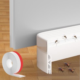 Under Door Draft Stopper Exterior,Bottom Door Sweep Sound Proofing,Soundproofing Noise Blocker,Gap Filler Soundproof Seal Strip:_Transparent_39inch