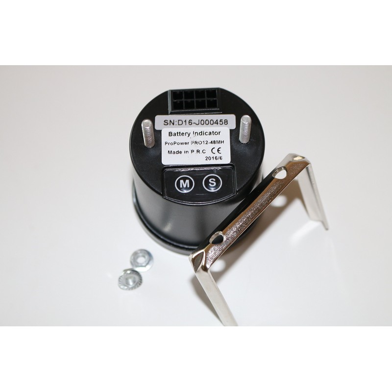 PRO12-48U 48 Volt Battery Gauge with Hour Meter Golf Cart,