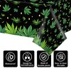 2 PCS Weed Party Tablecloths,87" Lx51 W Rectangular Plastic Table