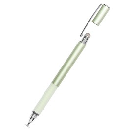 Owltech 2WAY Touch Pen Replacement Tips Each with 1 Disc-shaped/Conductive Fiber Clip Attached Cap Pistachio OWL-TPSE10-PS
