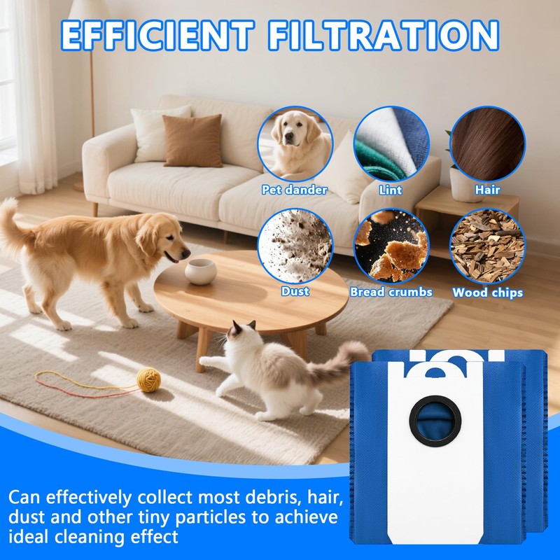 SunDiss Disposable Dust Bag Compatible with bObsweep UltraVision and UltraVision