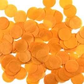 Wrapables® 1" Round Tissue Confetti Party Decorations for Weddings, Birthday Parties, and Showers (Orange)