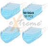 eXtreme Pack of 50 Disposable Masks, Breathable, 3-Layer Fleece, One