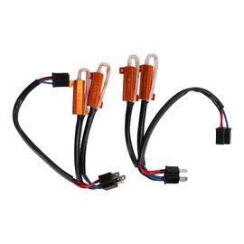 2pcs H4 50W 8Ω LED Resistor Error Free LED Lights Load Resistor for Decoding and Troubleshooting