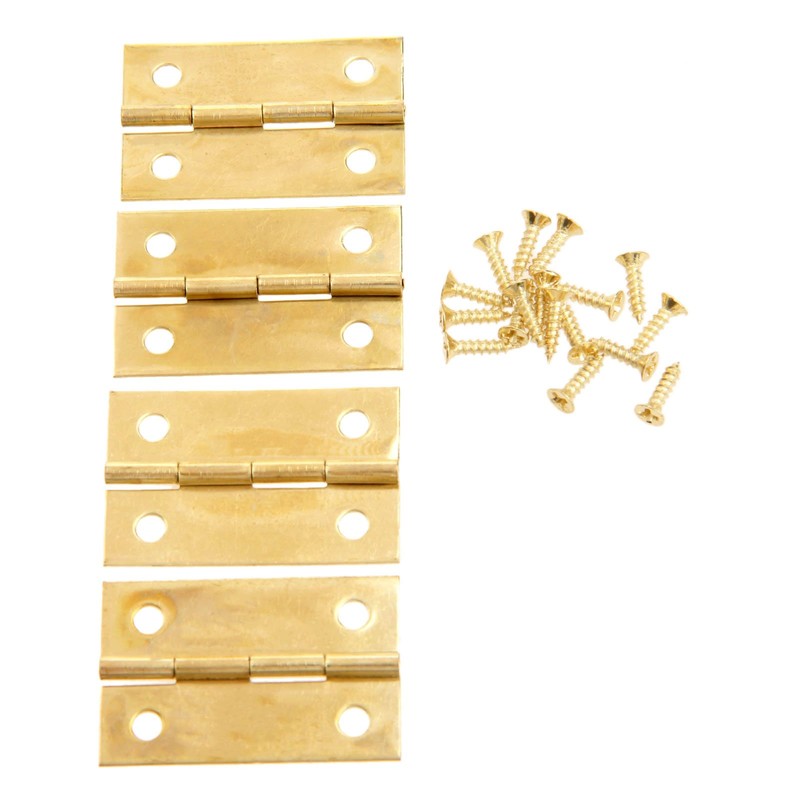 Dophee 32*21mm 20個 平蝶番 丁番 ミニ蝶番 木箱用のヒンジ ウェアヒンジ ドアのヒンジ ドア用金物