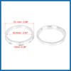 A ABSOPRO 4pcs 73.1 to 63.4 mm Aluminium Alloy Car
