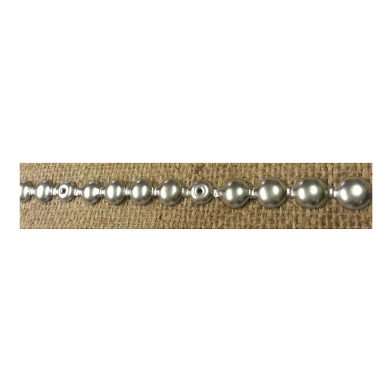 PEWTER 30ft Metal Trim Strip Nailhead Trim +14 Nails Grey