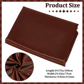 CREATCABIN Satin Photoshoot Backdrop Vintage Brown Glossy Fabric Cloth Photography Background Silk Backdrop Decorative Curtain for Wedding Birthday Party Stage Jewelry Food Flat Lay Props 30x39.4in