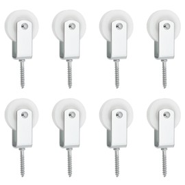 Create idea Pack of 8 40 mm Nylon Rope Pulley for Hanging Washing Lines for Indoor Patios Balconies Roofs Walls Installations 38 x 6 mm