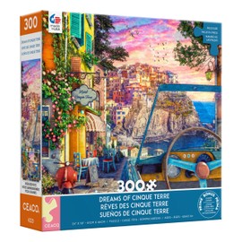 Ceaco - Large Piece Jigsaw Puzzle - Dominic Davison - Dreams of Cinque Terre - Relaxing and Fun Activity for Adults