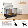 Oranland 48 inch Wire Dog Crate with Divider,2025 New Upgraded