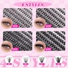 FADLASH Lash Clusters Kit 640PCS Natural Eyelash Clusters Individual D