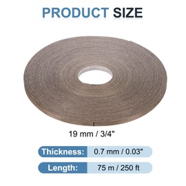 PATIKIL Walnut Edge Banding, 3/4 Inch x 250 ft Wood Veneer Tape Pre-glued Flexible Plywood Edge Banding with Hot Melt Adhesive for Furniture Restoration