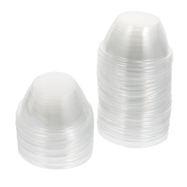 Levemolo 50pcs Transparent Hydroponic Plant Moisturizing Lids Insulation Covers for Botany Heat Retention and Frost Protection for Plant Growth and Humidity Control