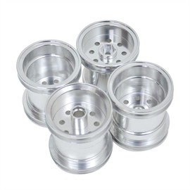 Aluminum Wheel Set (1 Car/Silver)/WR-02