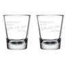 Set of 2 Shot Glasses 1.75oz Shot Glass Pairs Well