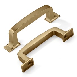 khtumeware 10 Pack 3 Inch Kitchen Cabinet Handles Brushed Brass Cabinet Pulls Brushed Gold Drawer Pulls Kitchen Cabinet Hardware Kitchen Handles for Cabinets Cupboard Handles Drawer Handles