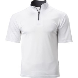 B-Core S/S 1/4 Zip White/Graphite Medium