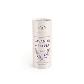 CACAU NATURALS | Desodorante Natural | Lavanda + Salvia | Vegano - Sin Aluminio - Sin Toxinas | 48 Hora de Protección | Edición de Viaje 40g