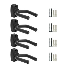 Picvur Guitar Hanger Wall Hanger, Adjustable Width with just the right amount of tension, fits instruments such as guitar, bass, violin, mandolin, ukulele (4 pcs)