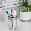 Jarware Black Toothbrush and Toothpaste Holder Lids for Wide Mouth