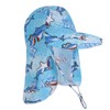 Kids' Beach Neck Cover, Swim Cap, UV Protection, Cap, Sun