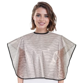 COYUN 1 x make-up cape, hairdressing cape, short, make-up coat, hairdressing cape, adult, comb beard apron, shampoo cape, hair cutting cape, for men and women