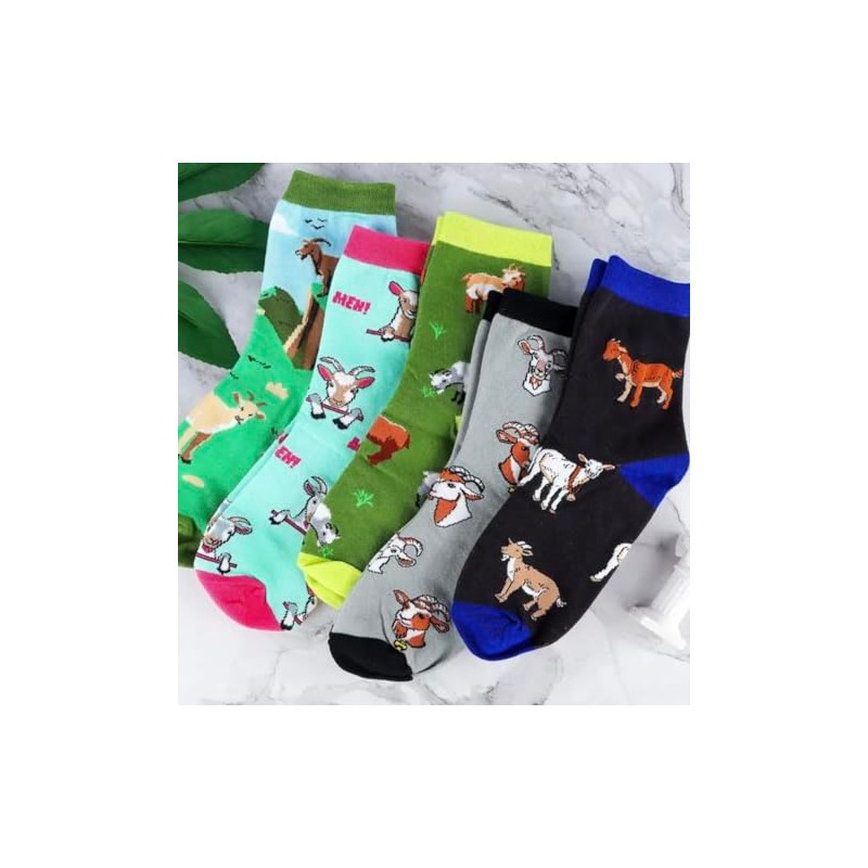 Generic Goat Socks Gift Box 5 Pairs of Goat Socks