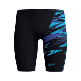 Speedo Men's Hyperboom V-Cut Jamer | Quick Drying | Training | FitneS | Chlorine Resistant, Cobalt Pop, 4040