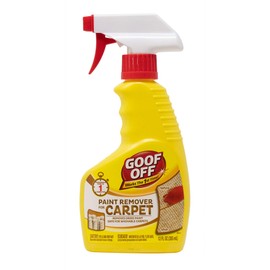 Goof Off FG910 Paint Remover Carpet Cleaner Solution –, 12 oz. Spray, 12 Fluid Ounces