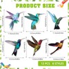 MWOOT 12 Pieces Hummingbird Screen Door Magnets Decorative,Flexible Double Sided