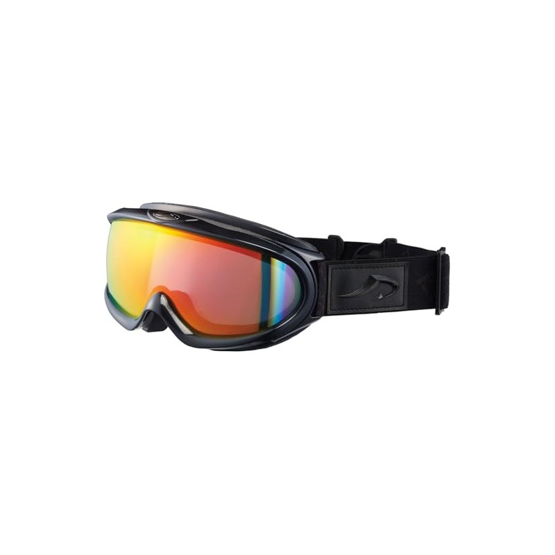 AX888-WCM Ski Snowboarding Goggles, Panoramic View, UV Protection, Red (RE)