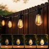 BYIZO 50FT Outdoor String Lights with Remote, 20 Dimmable Shatterproof