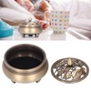 Antique Incense Burner Holder Brass with Lid 3‑Legged Buddha Ornament
